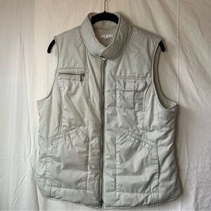 Cabi Puffer Vest Gray Soft Warm Cotton Front Zip Pockets Womens XL* No Hood**